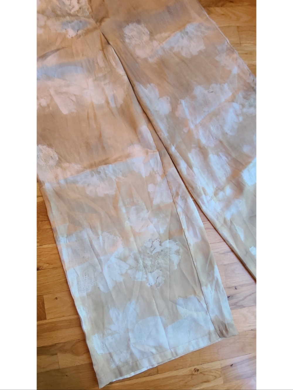 🆕️Commense Romance Floral Printed High Rise Straight Pants Resortwear Large - Picture 4 of 10